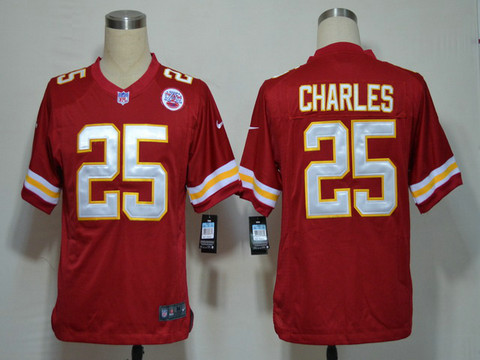 Red Nike Game NFL jerseys Kansas City Chiefs 25 Jamaal Charles